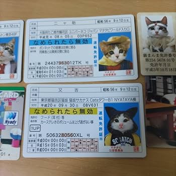 なめ猫 免許証6枚Fullセット♪+ α （復刻版）オマケ なめ猫 免許証6枚Fullセット♪+ α （復刻版）オマケ - メルカリ